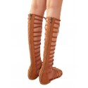 Lace Up Caged Gladiator Sandal