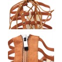 Lace Up Caged Gladiator Sandal