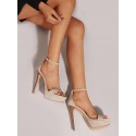 High Heeled Ankle Strap Platform Sandals