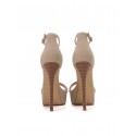High Heeled Ankle Strap Platform Sandals