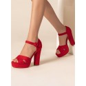 Platforms Criss Cross Ankle Strap Sandals