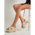 Cross Straps Platfro...