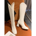 Chunky Heel Zip Back...