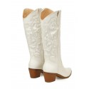Stitching Embroidered Western Cowboy Boots
