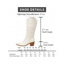 Stitching Embroidered Western Cowboy Boots